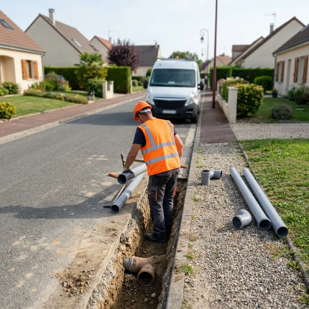 Raccordement au tout à l'égout Courtacon (77560)