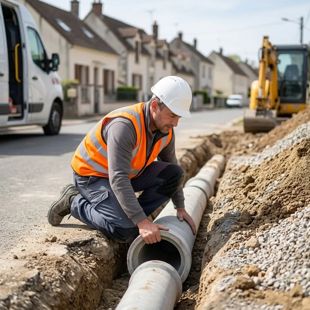 Raccordement au tout à l'égout Voulton (77560)