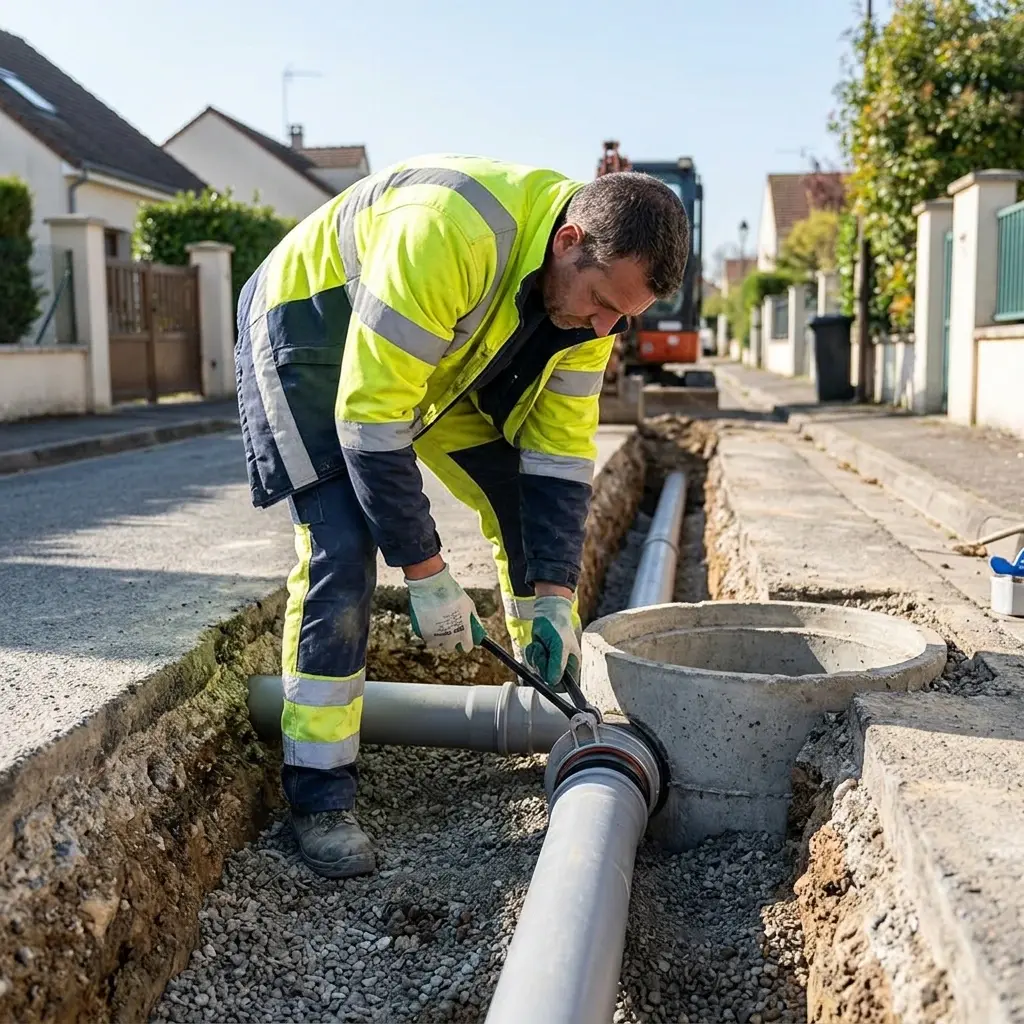 Raccordement au tout à l'égout Chenou (77570)