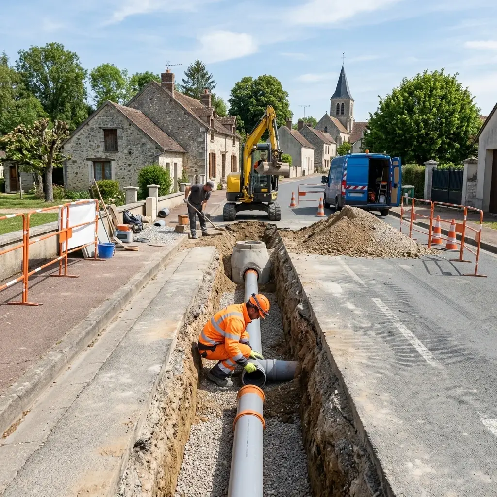 Comment préparer vos travaux de raccordement à Madeleine-sur-Loing ?