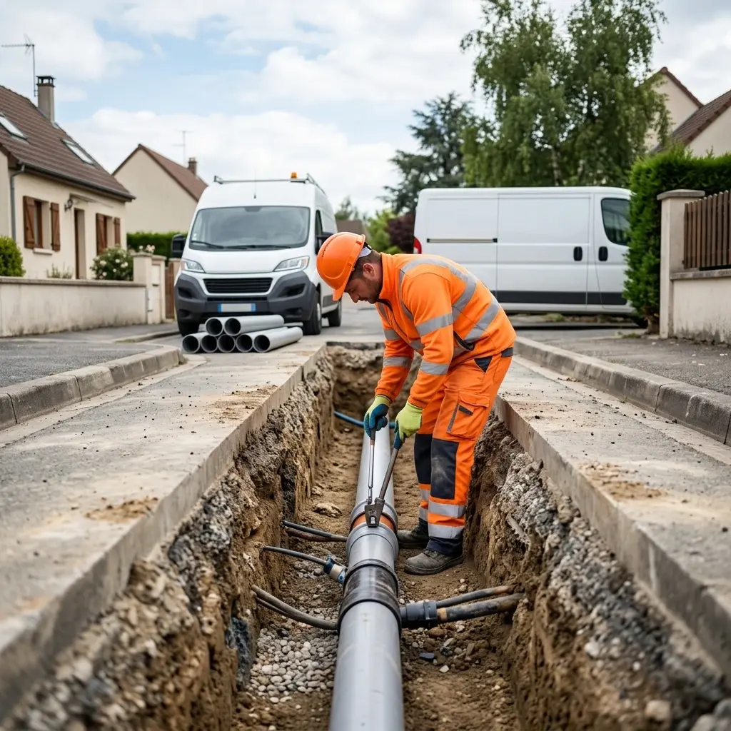 Raccordement au tout à l'égout Bouleurs (77580)