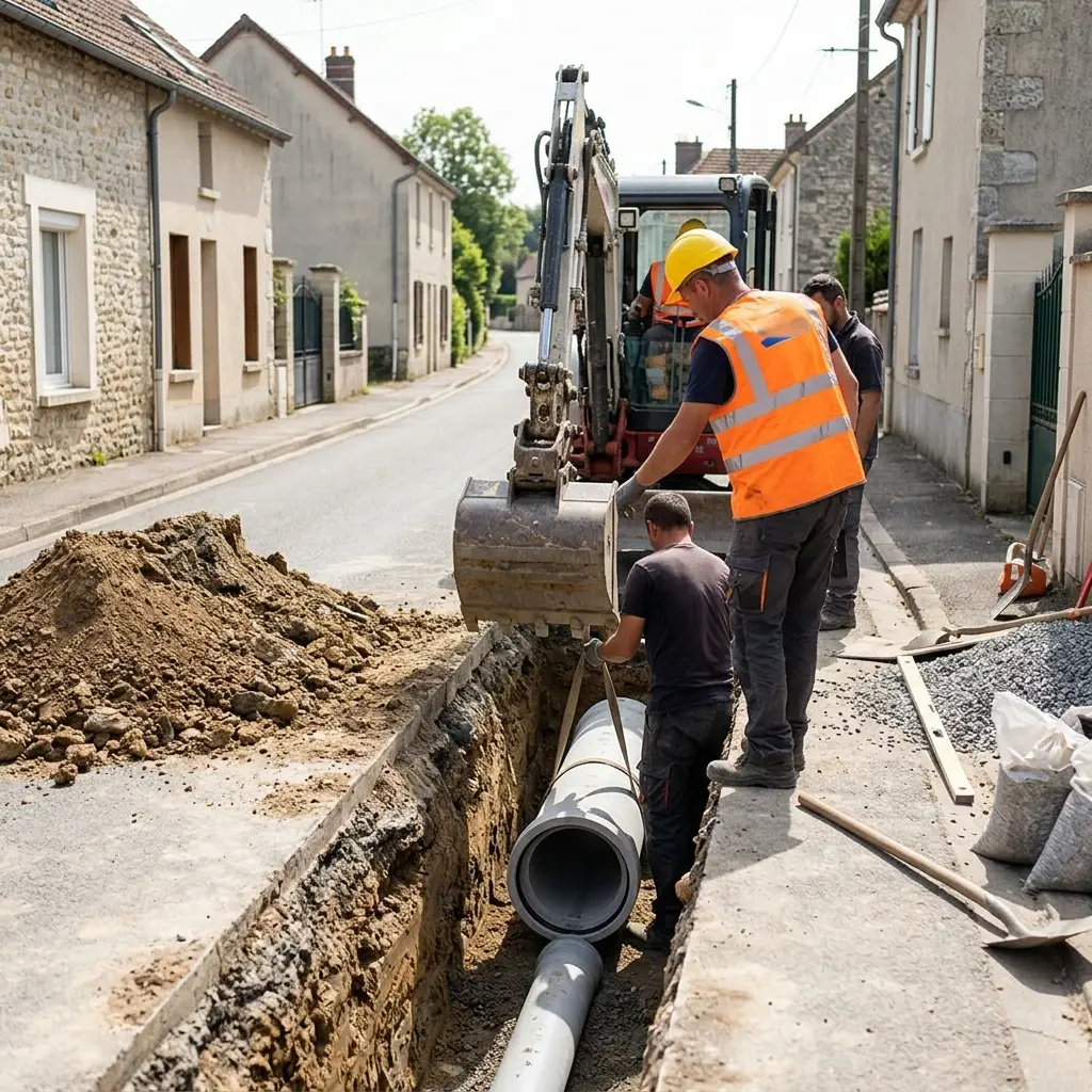 Raccordement au tout à l'égout Coulommes (77580)
