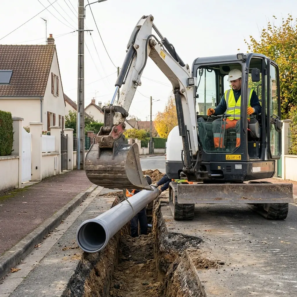 Expertise en raccordement au tout à l'égout à Coutevroult