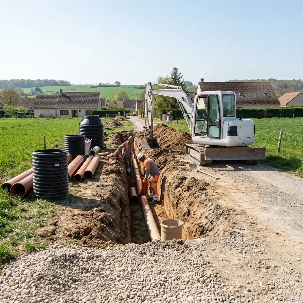 Raccordement au tout à l'égout Voulangis (77580)