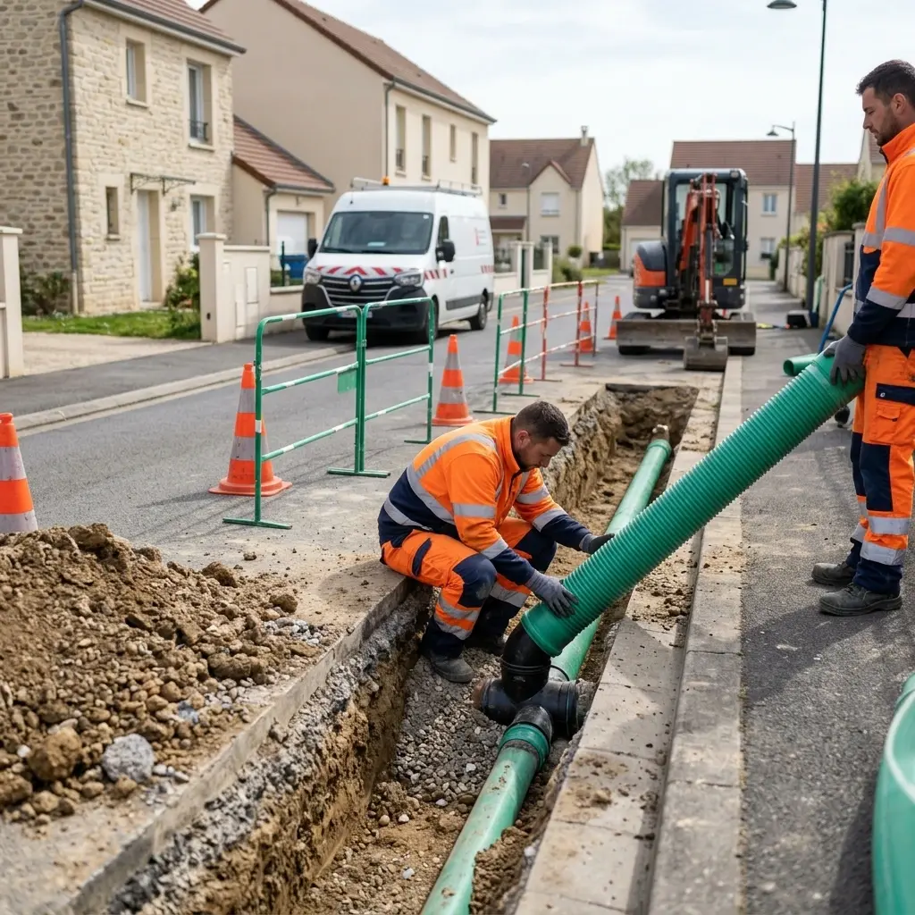 Raccordement au tout à l'égout Bussy-Saint-Georges (77600)