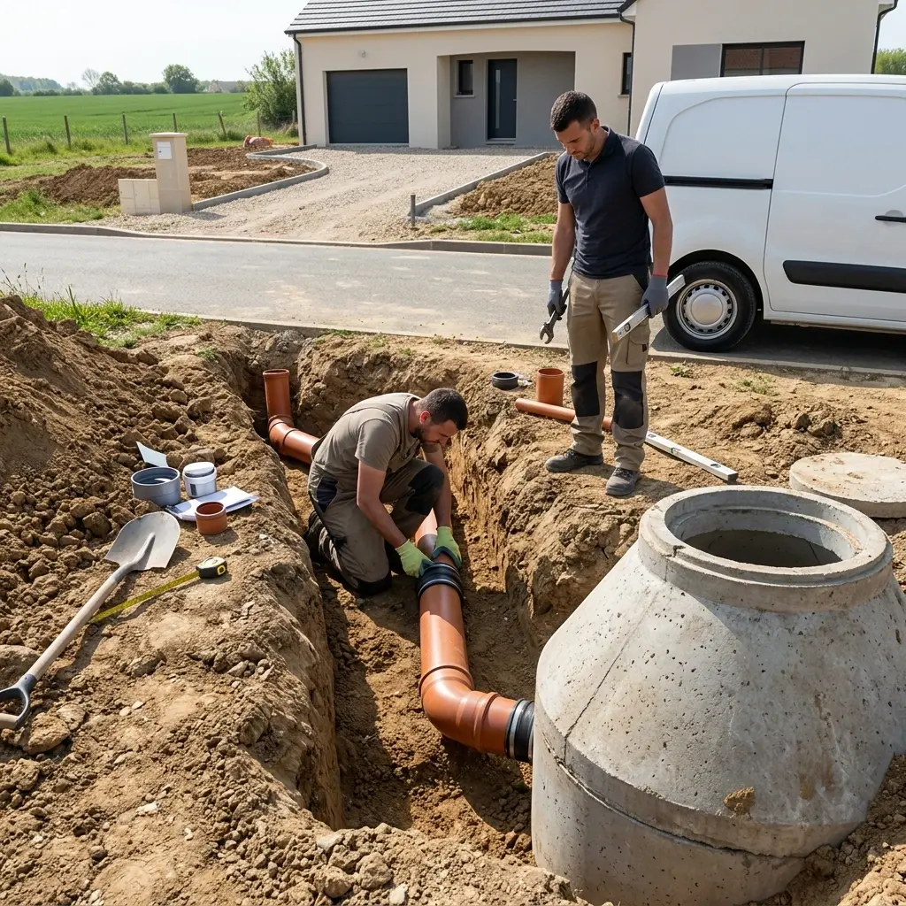 Raccordement au tout à l'égout Châtres (77610)