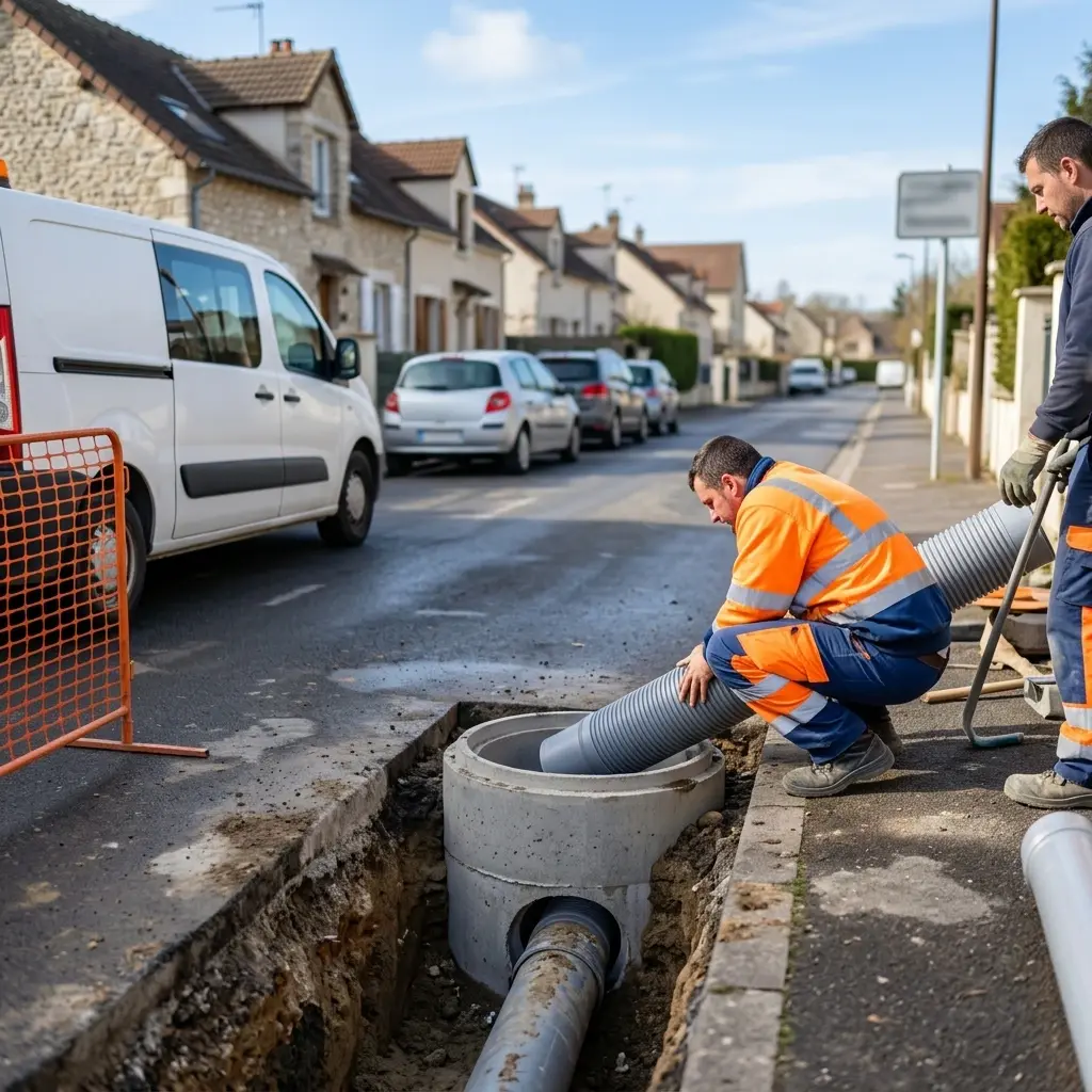Raccordement au tout à l'égout Crèvecœur-en-Brie (77610)