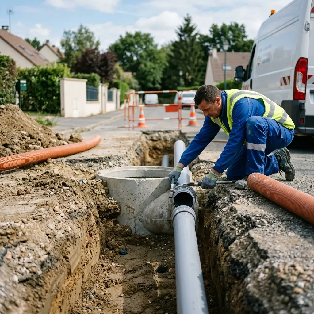 Raccordement au tout à l'égout Fontenay-Trésigny (77610)