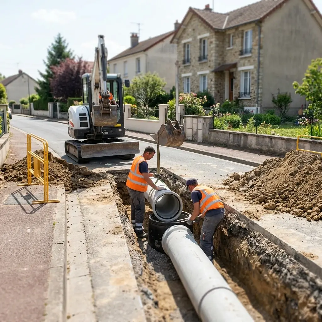 Raccordement au tout à l'égout Longueville (77650)