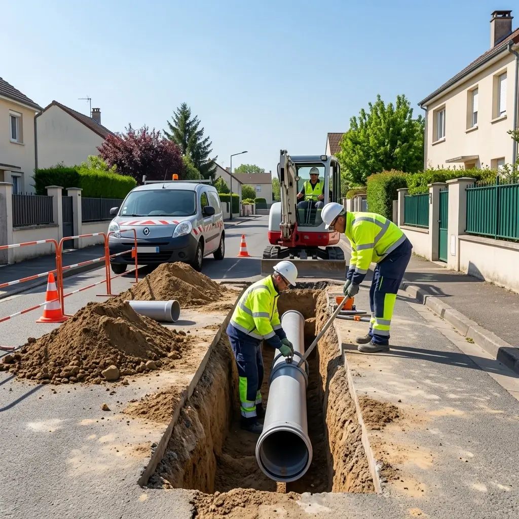 Raccordement au tout à l'égout Genevraye (77690)