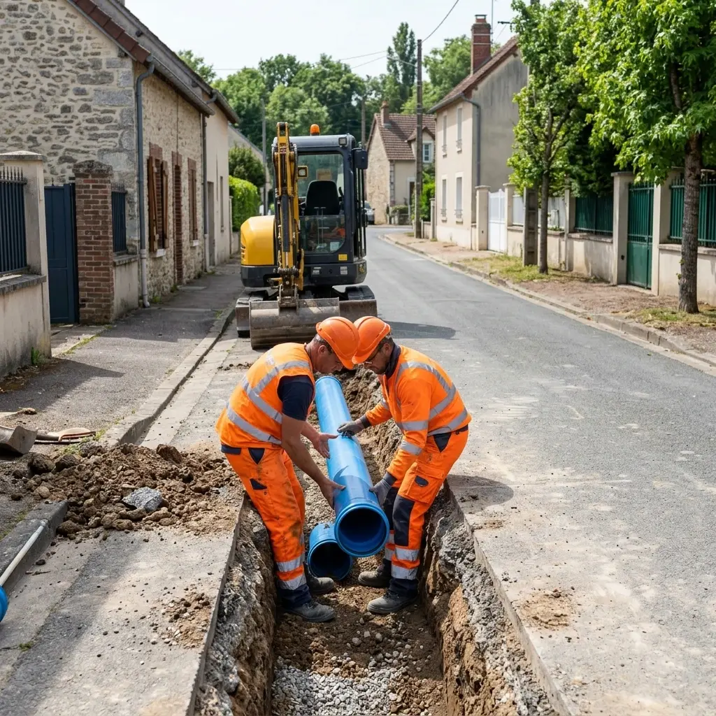 Raccordement au tout à l'égout Montigny-sur-Loing (77690)