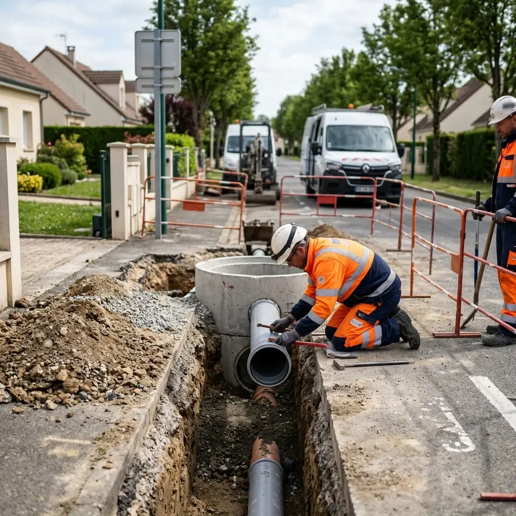 Raccordement au tout à l'égout Chessy (77700)