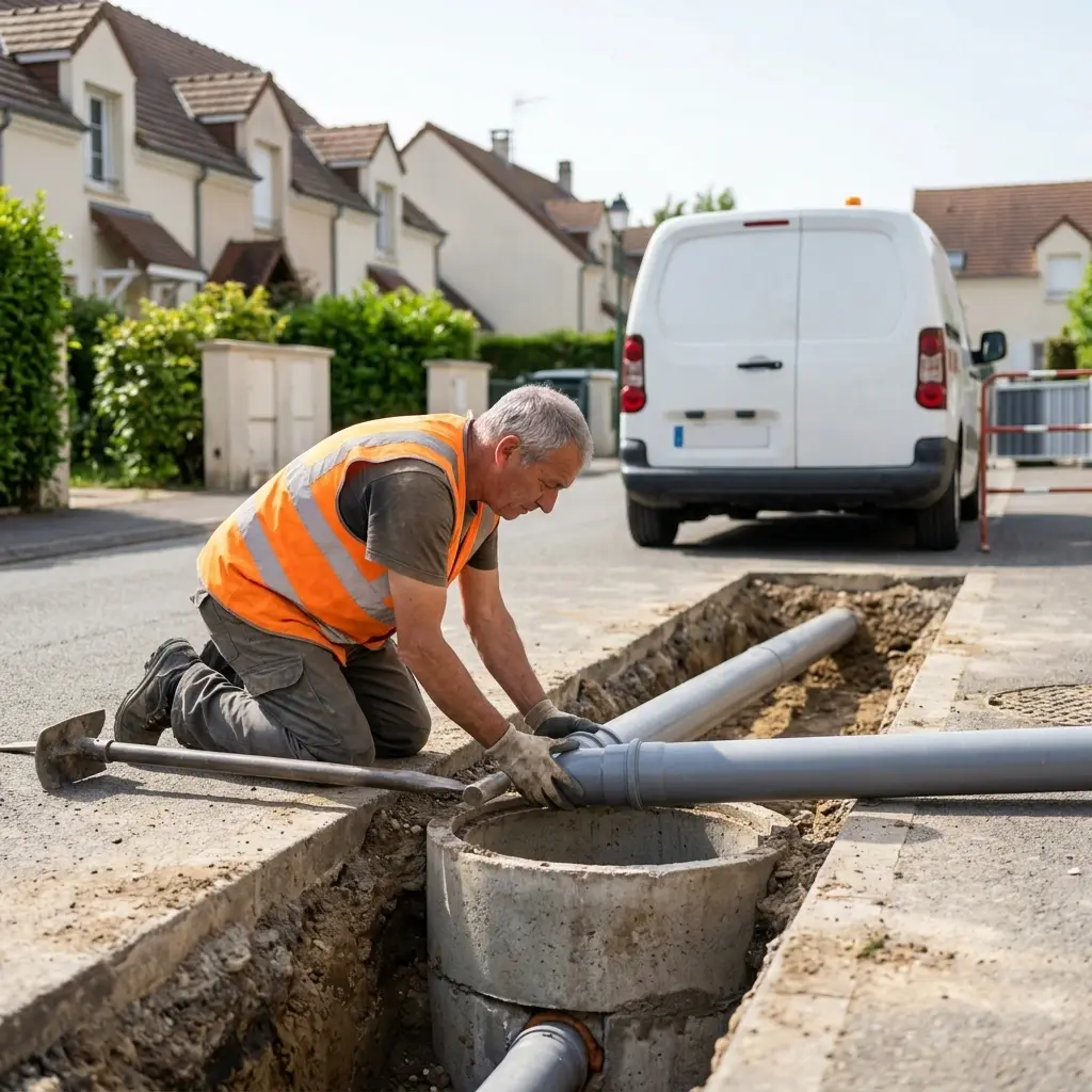 Raccordement au tout à l'égout Serris (77700)