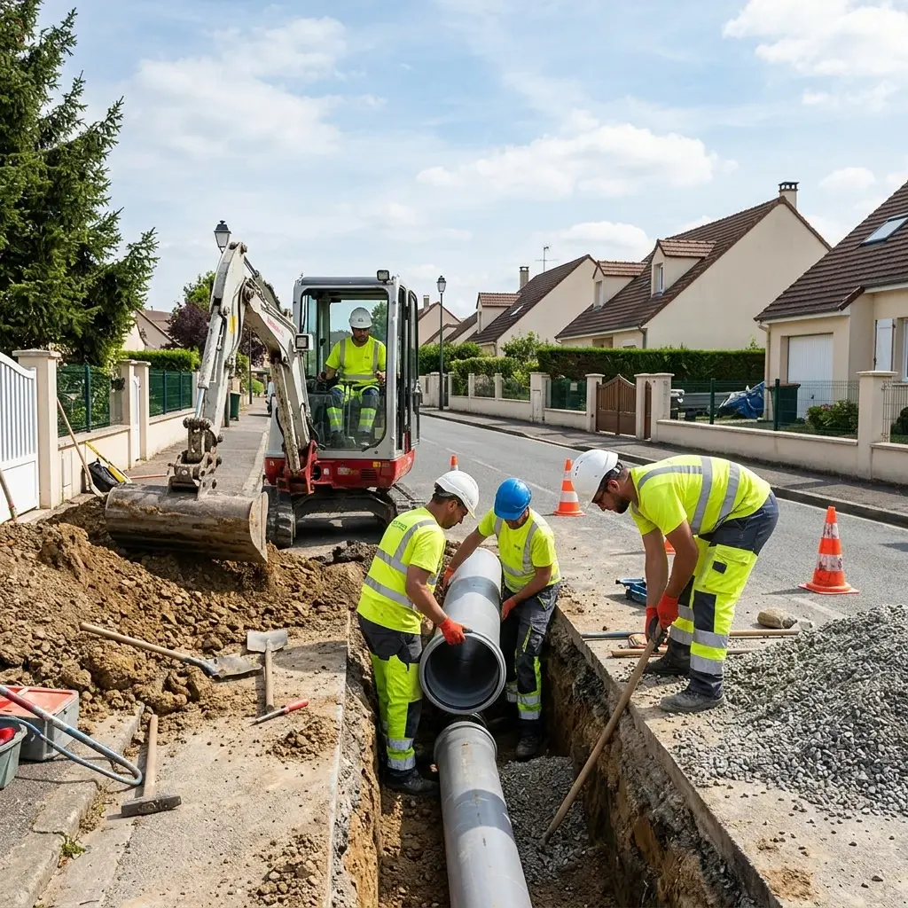 Raccordement au tout à l'égout Paley (77710)