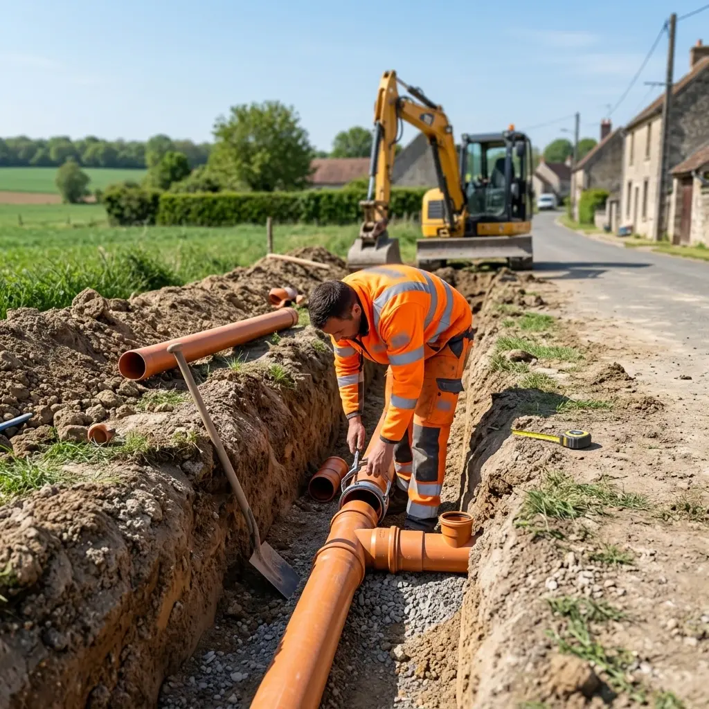 Raccordement au tout à l'égout Remauville (77710)