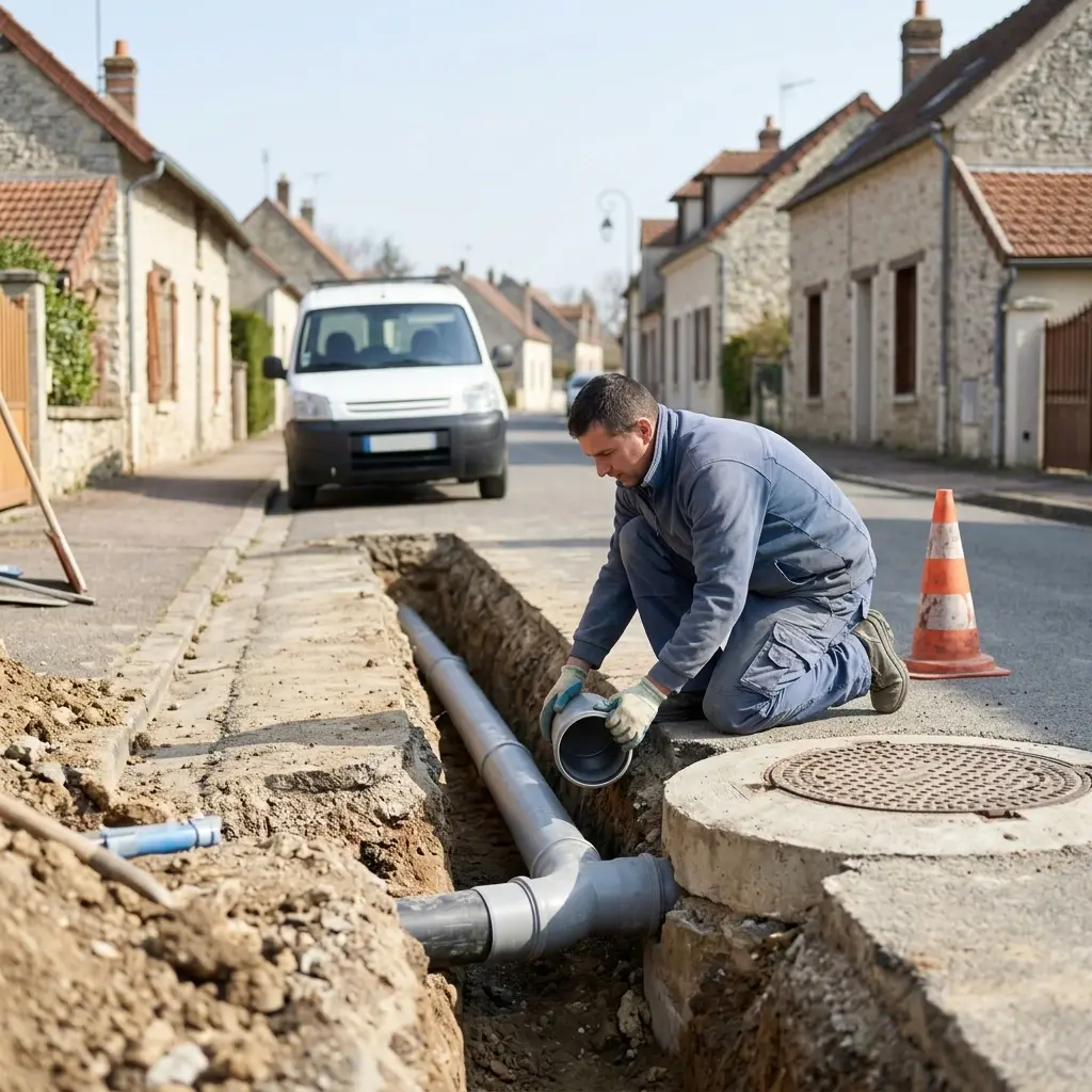 Raccordement au tout à l'égout Chapelle-Gauthier (77720)