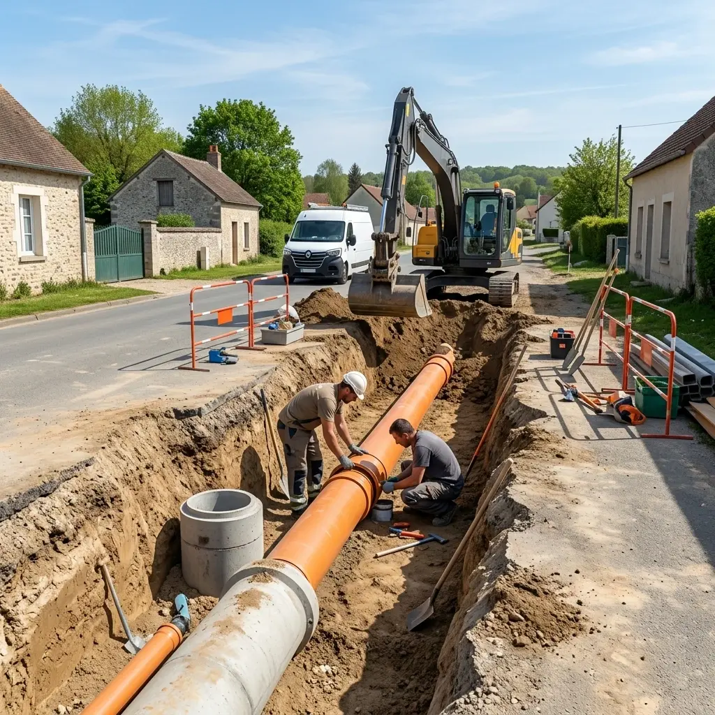 Expertise en raccordement au tout à l'égout à Saint-Méry