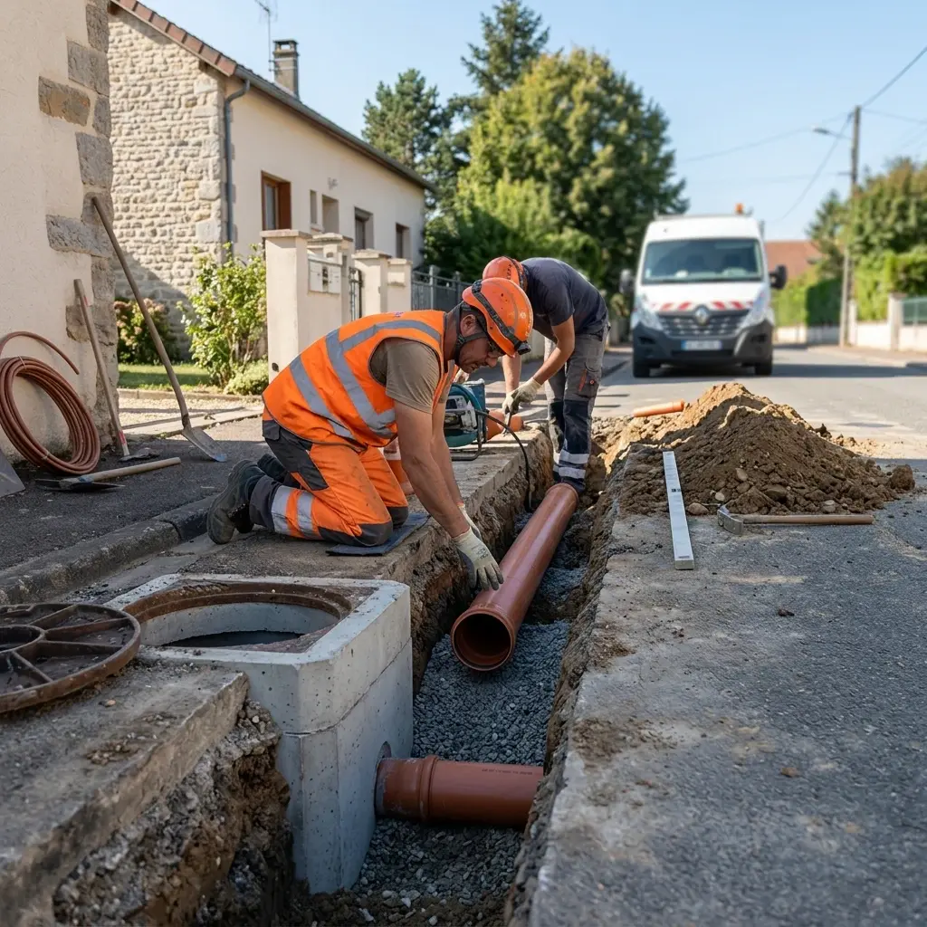 Raccordement au tout à l'égout Saint-Méry (77720)