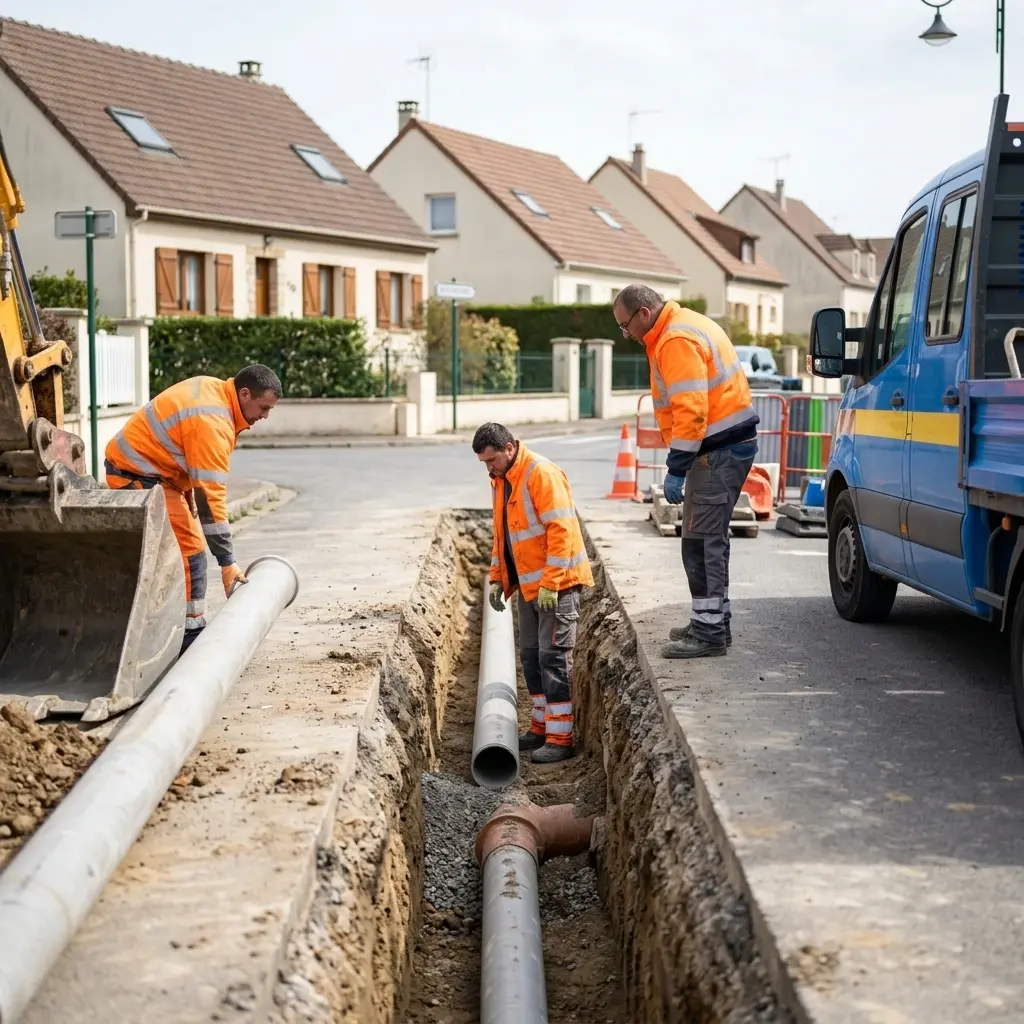Raccordement au tout à l'égout Nanteuil-sur-Marne (77730)