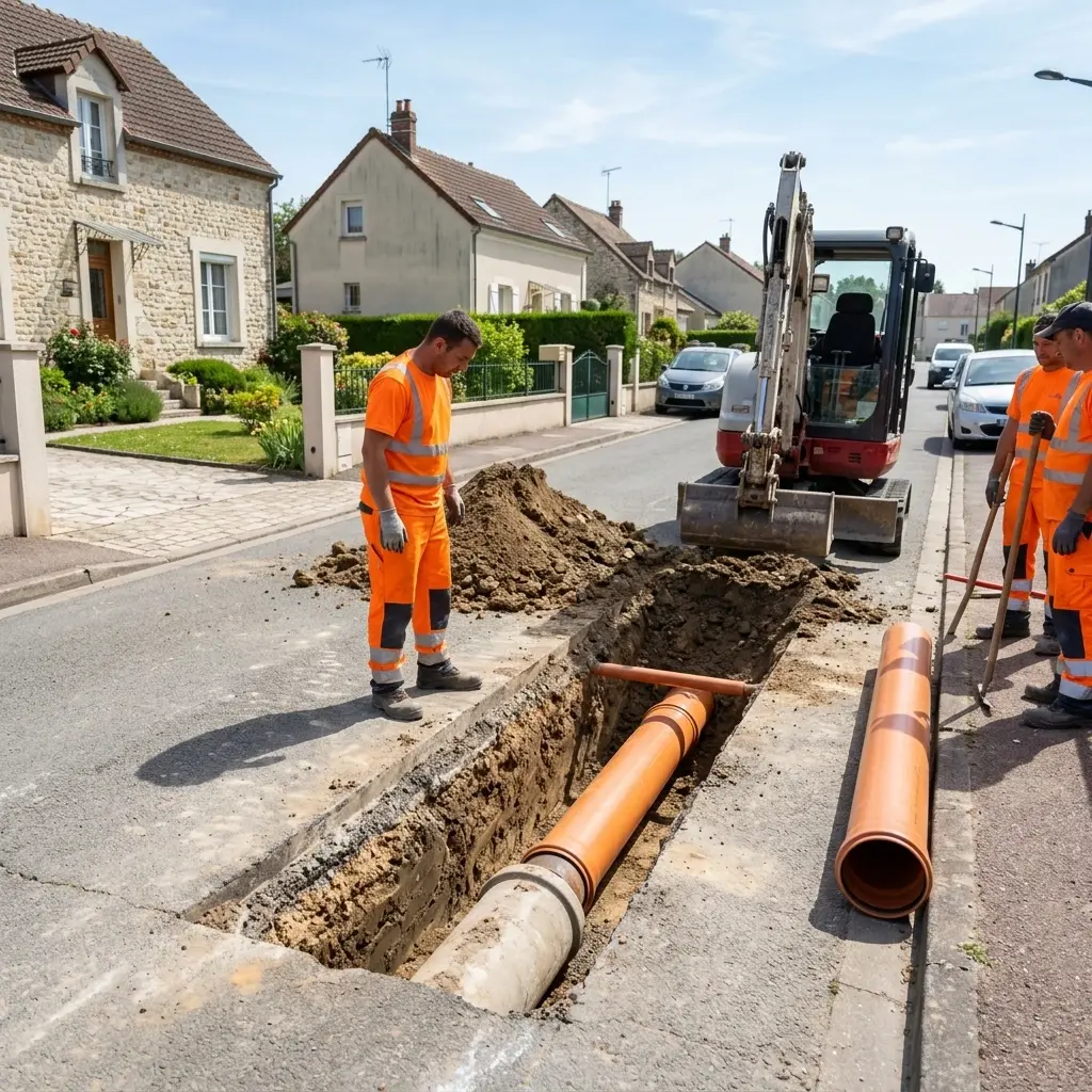 Raccordement au tout à l'égout Saâcy-sur-Marne (77730)