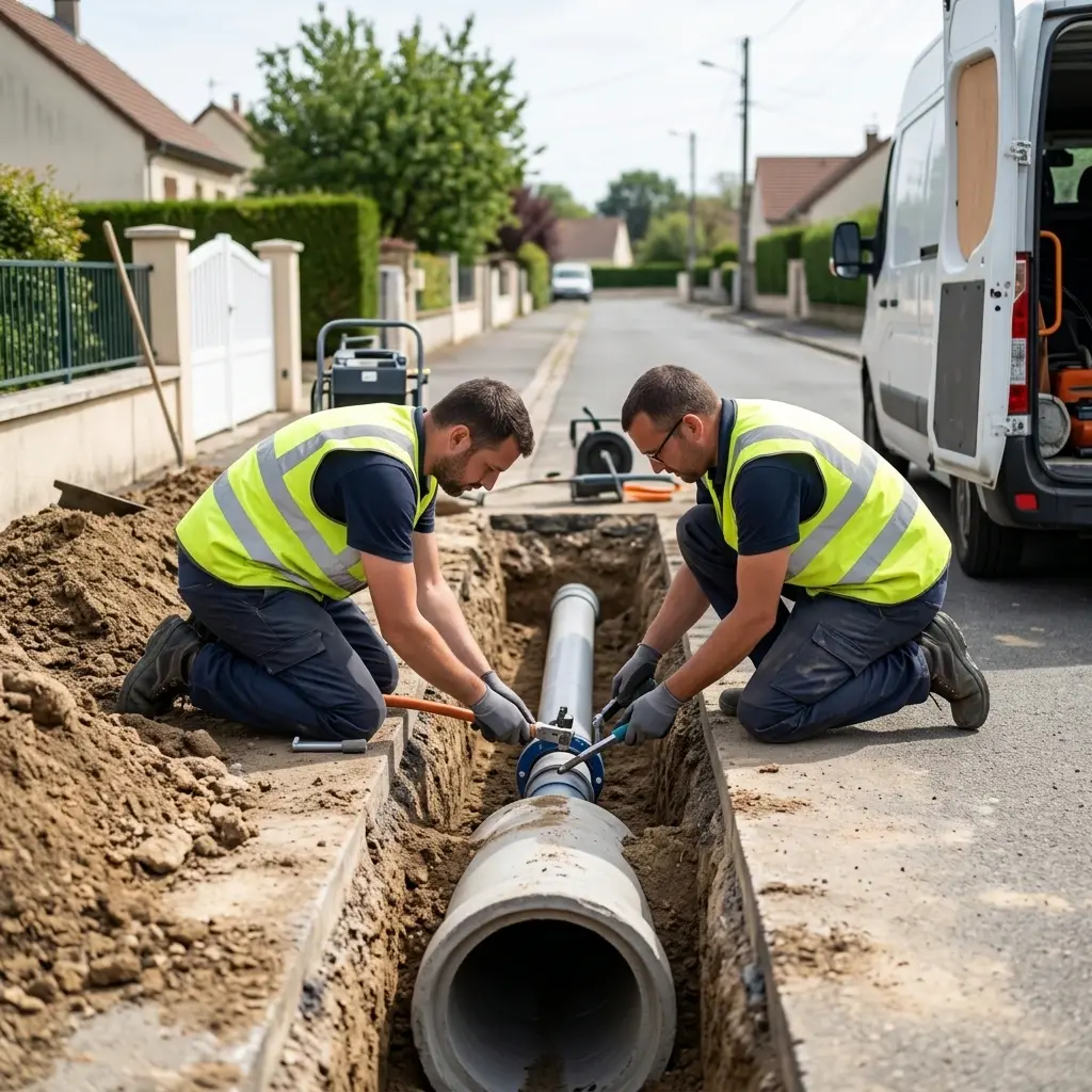 Raccordement au tout à l'égout Boitron (77750)