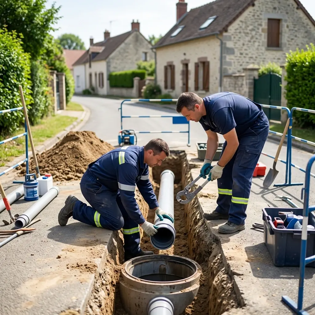 Raccordement au tout à l'égout Chevrainvilliers (77760)