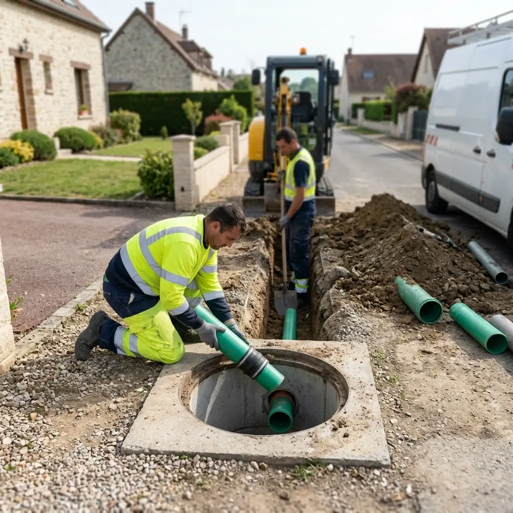 Raccordement au tout à l'égout Guercheville (77760)