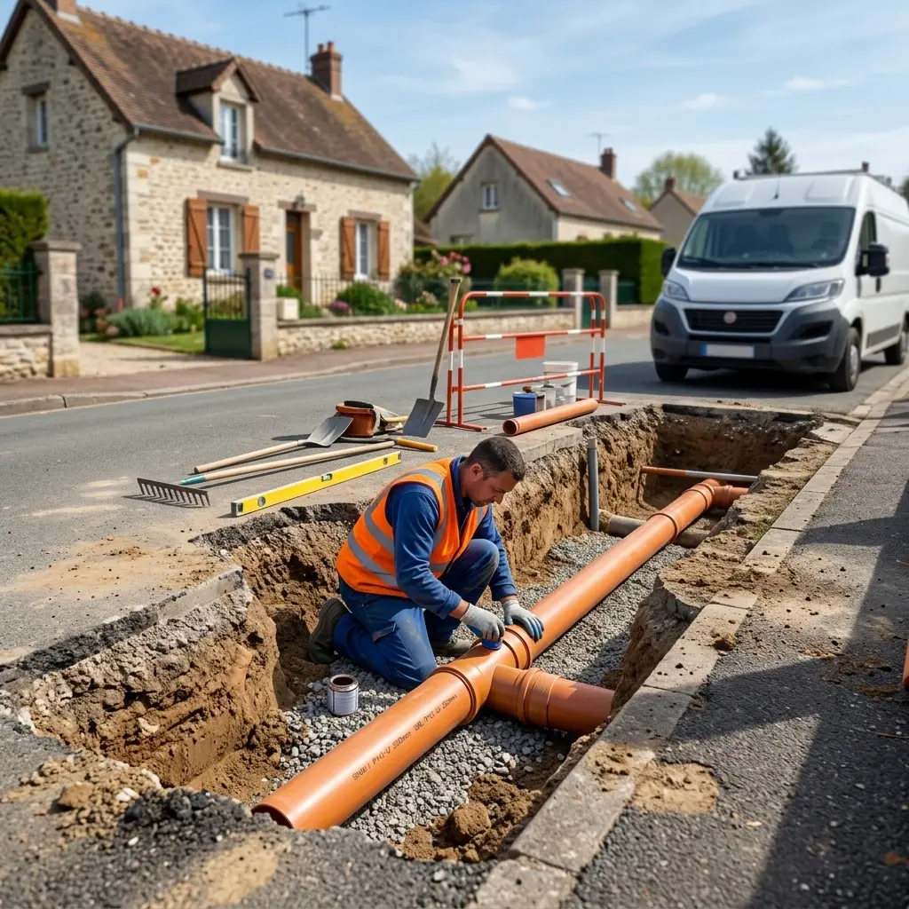 Raccordement au tout à l'égout Villiers-sous-Grez (77760)