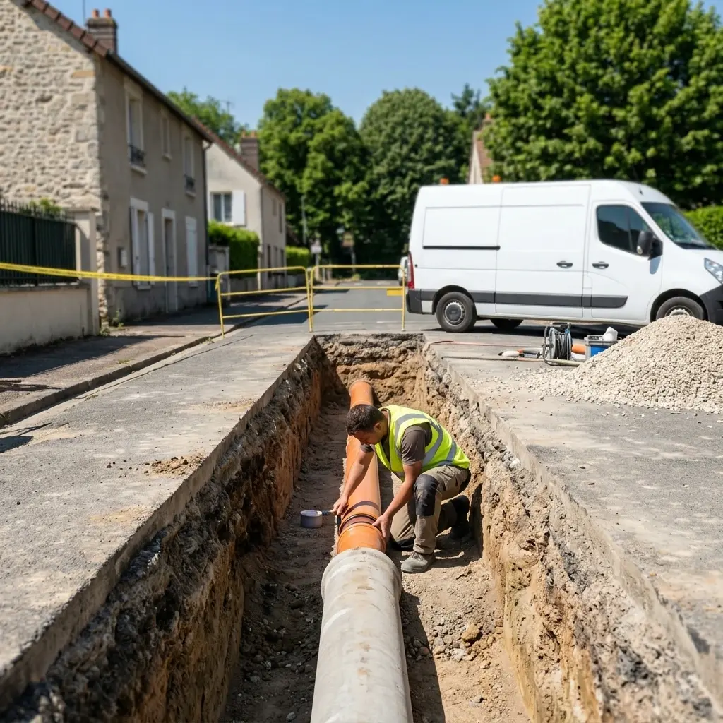 Raccordement au tout à l'égout Thomery (77810)