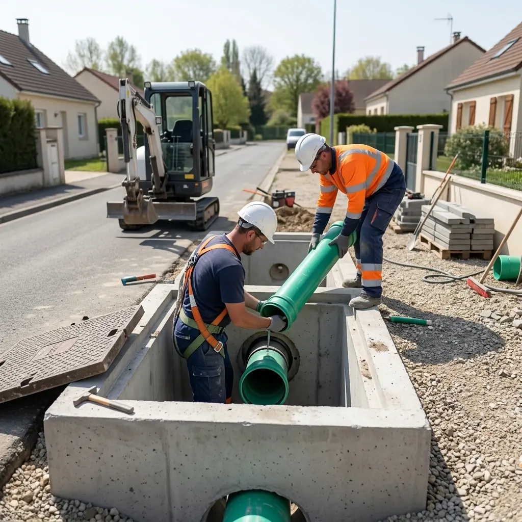 Raccordement au tout à l'égout Châtillon-la-Borde (77820)