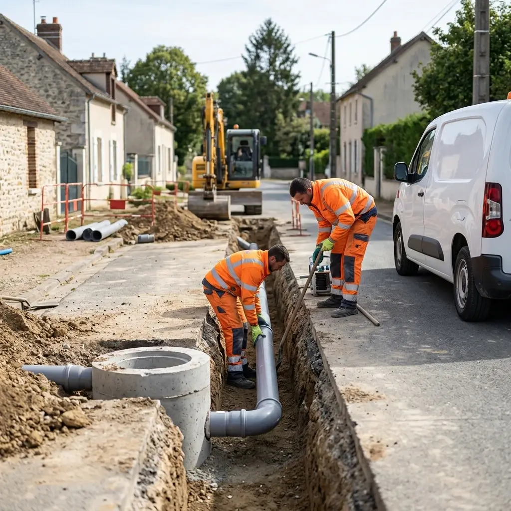 Raccordement au tout à l'égout Le Châtelet-en-Brie (77820)