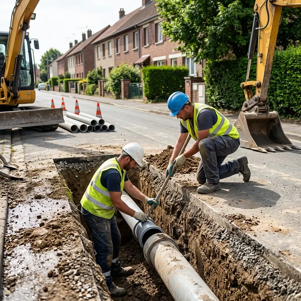 Raccordement au tout à l'égout Crouy-sur-Ourcq (77840)