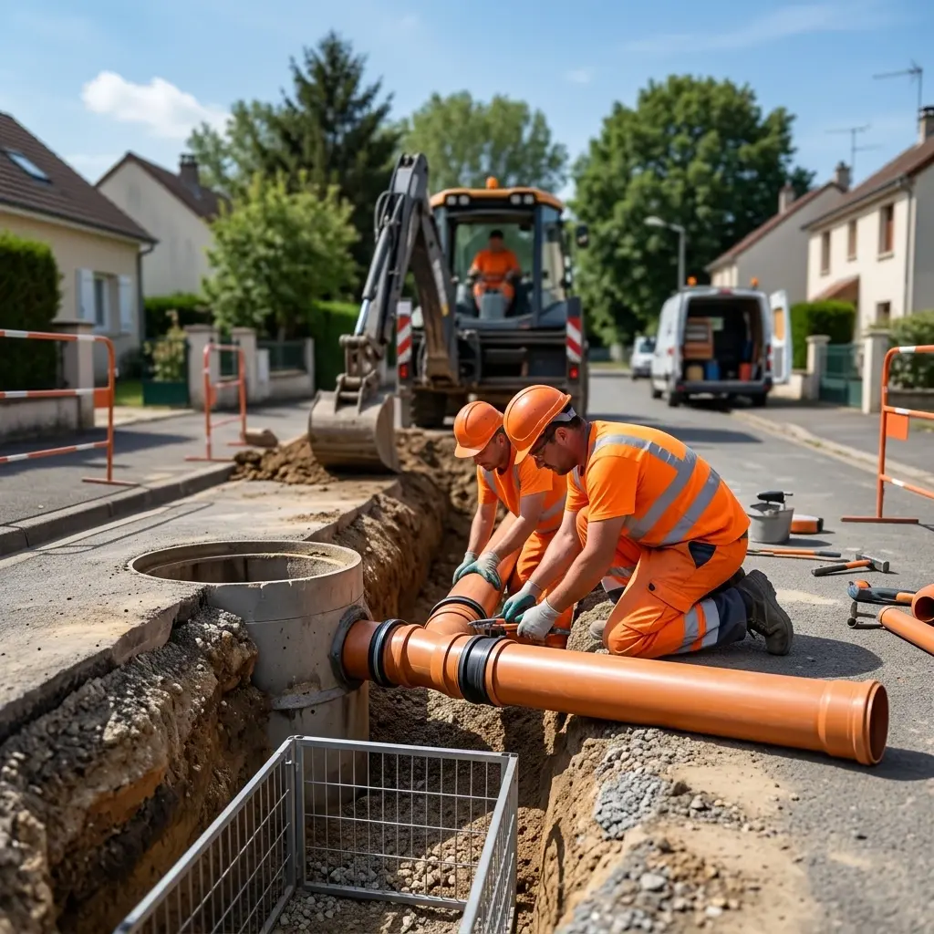 Raccordement au tout à l'égout Vulaines-sur-Seine (77870)