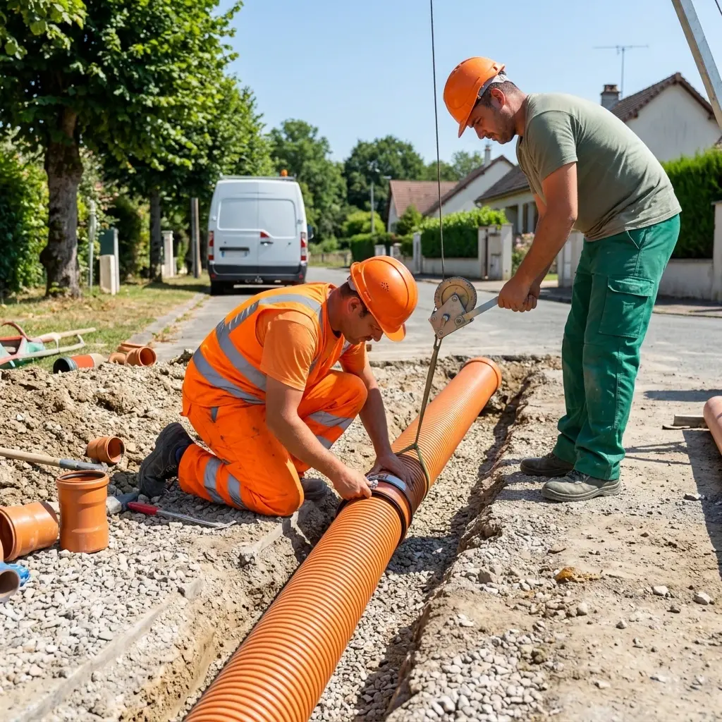 Raccordement au tout à l'égout Ichy (77890)