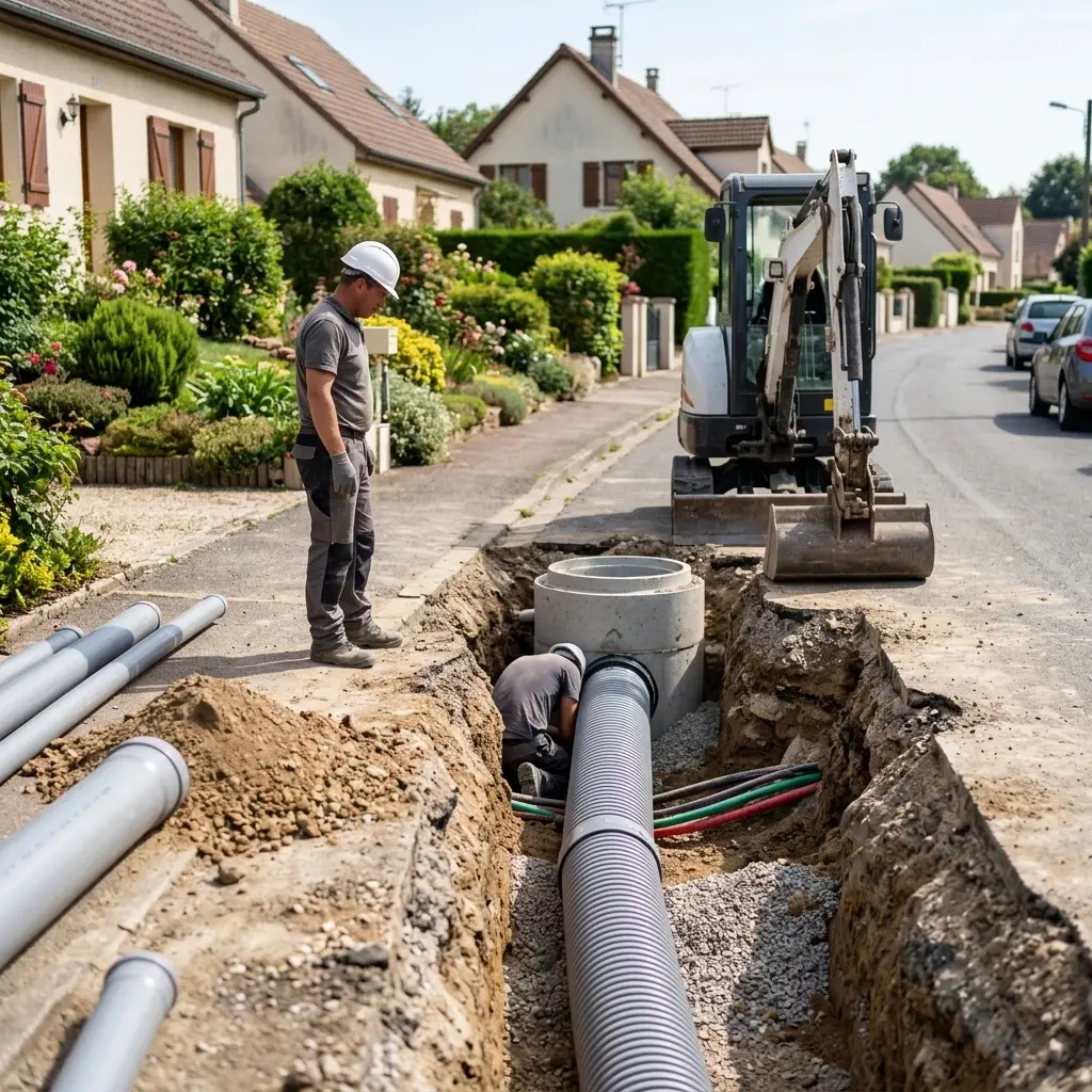 Raccordement au tout à l'égout Samois-sur-Seine (77920)