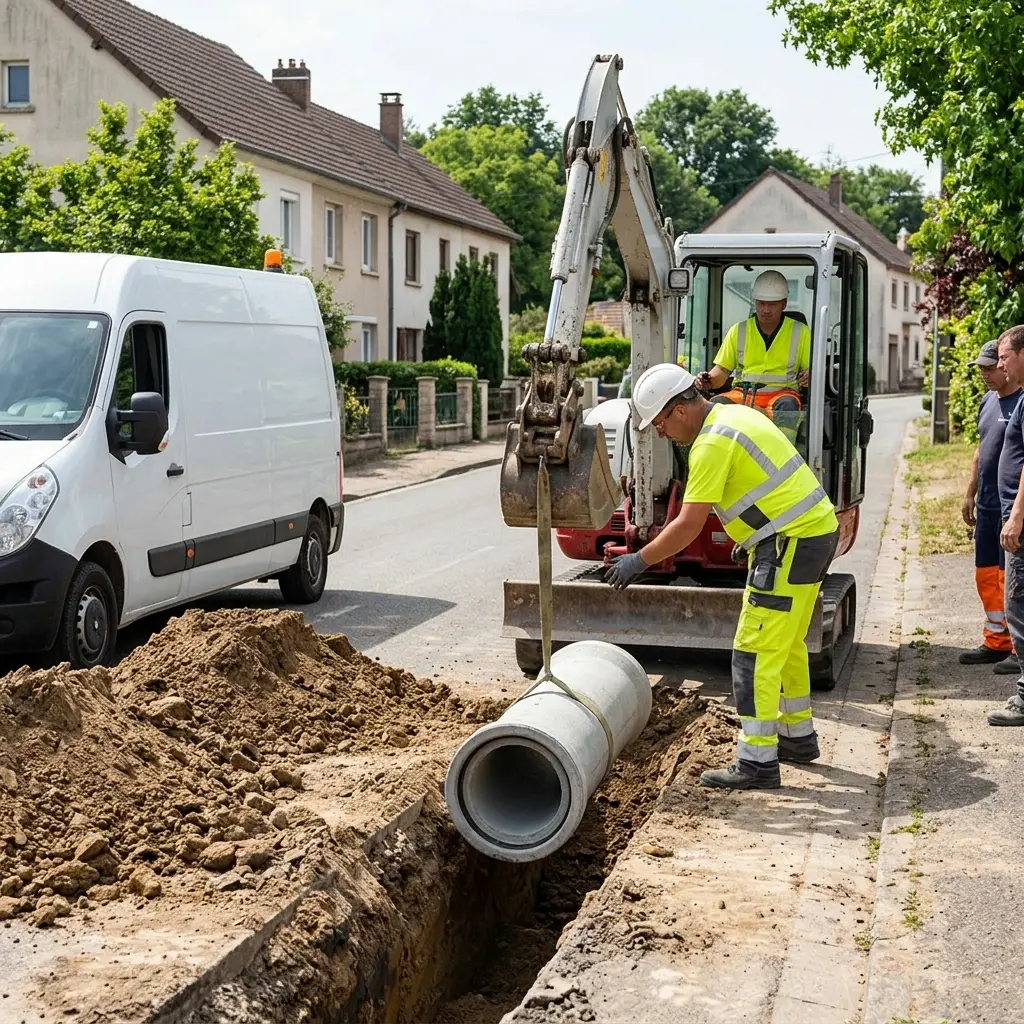 Raccordement au tout à l'égout Perthes (77930)