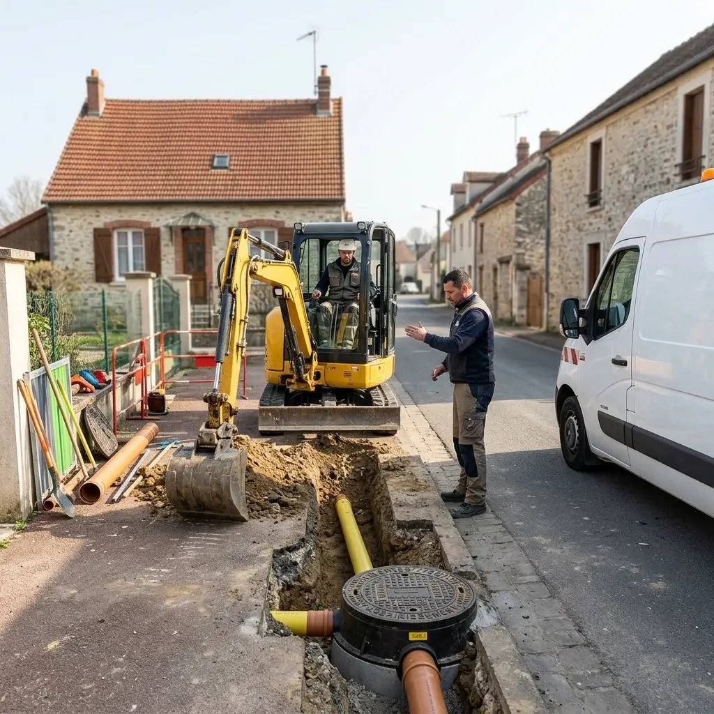 Raccordement au tout à l'égout Blennes (77940)