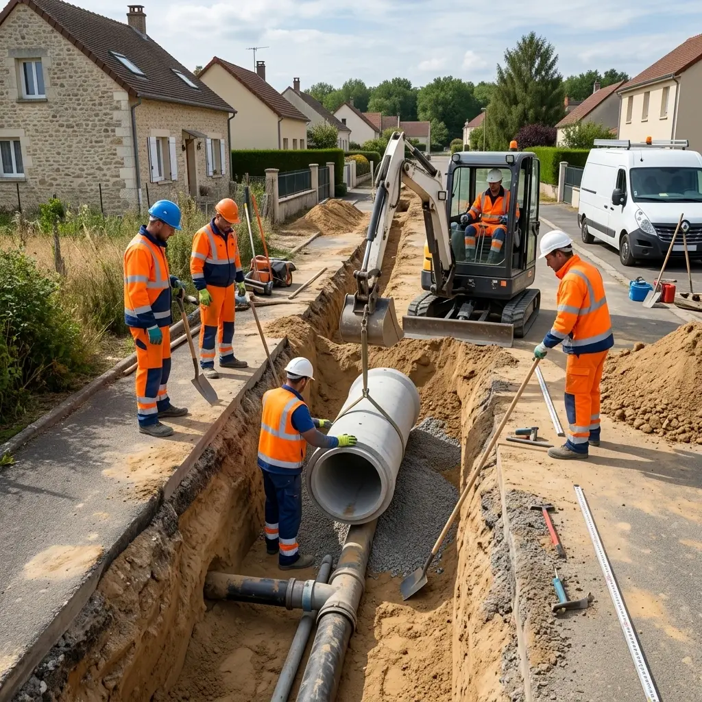 Expertise en raccordement à Thoury-Férottes