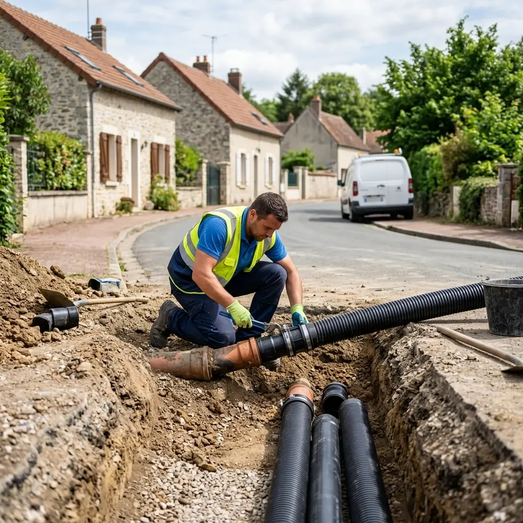 Raccordement au tout à l'égout Maincy (77950)