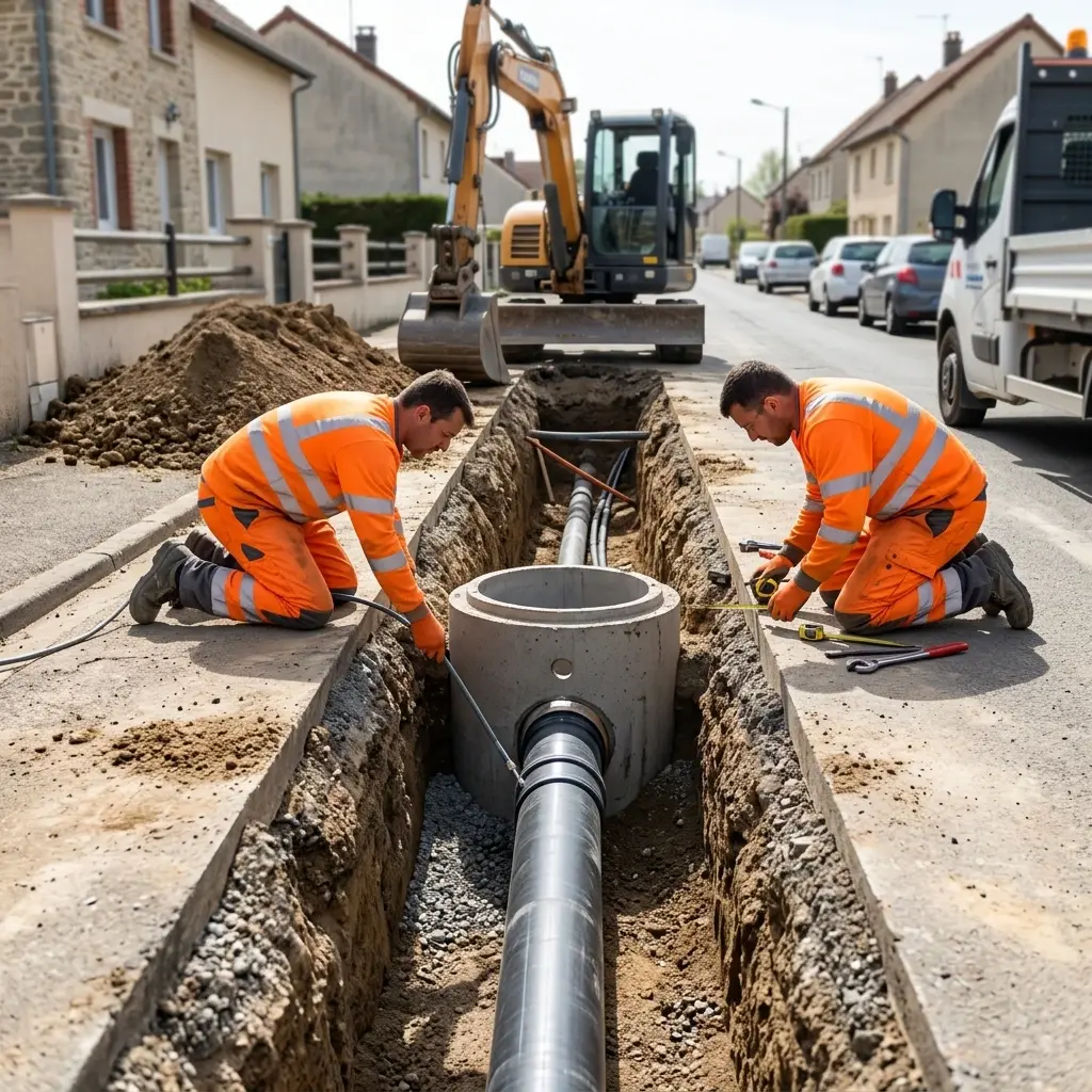 Expert en raccordement au tout à l'égout à Montereau-sur-le-Jard