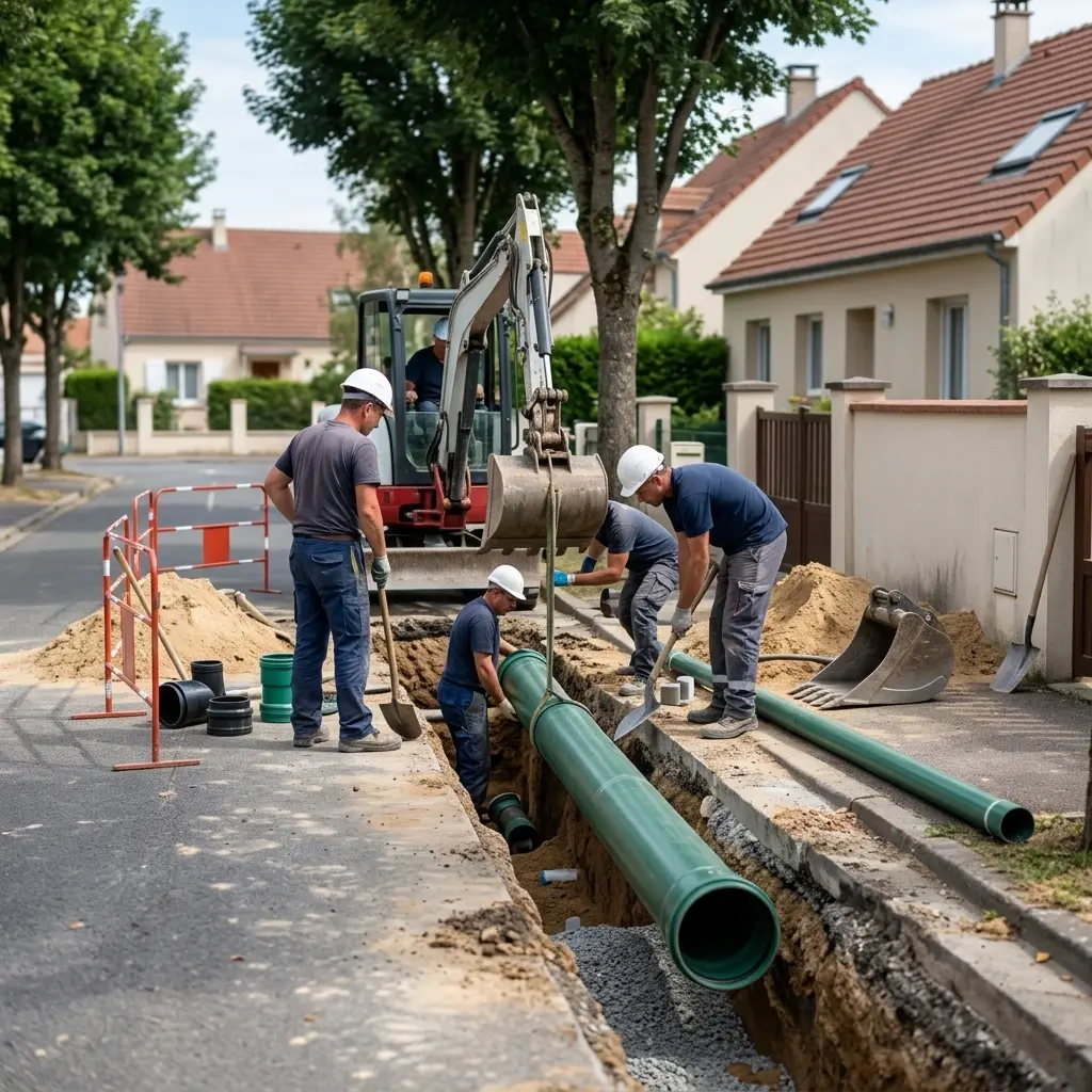 Raccordement au tout à l'égout Rubelles (77950)