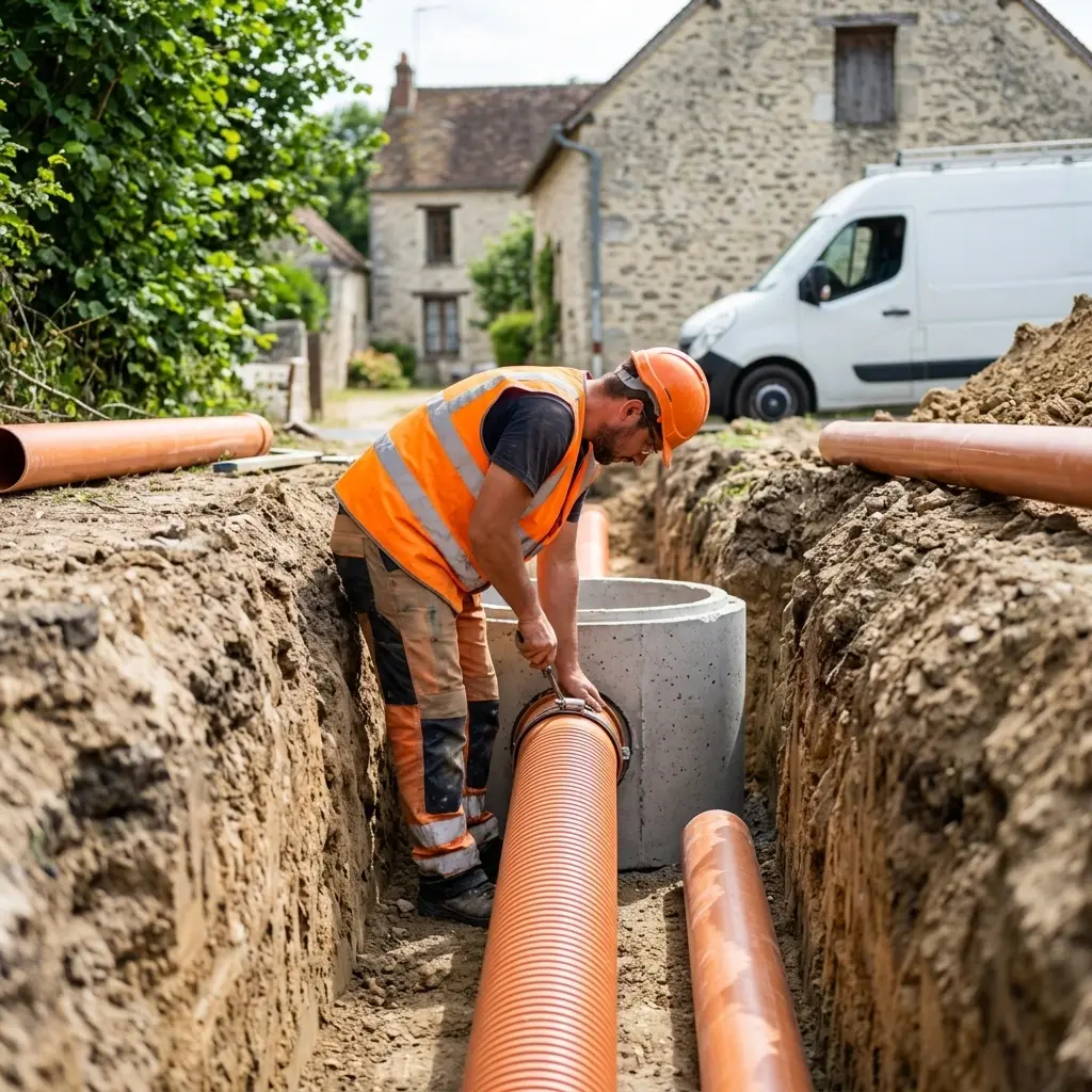Raccordement au tout à l'égout Voisenon (77950)