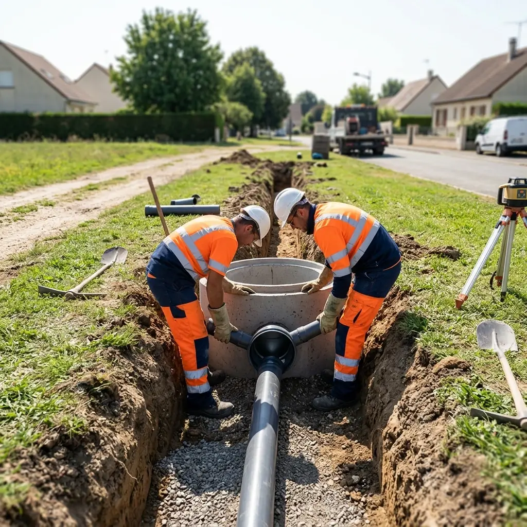 Raccordement au tout à l'égout Jouy-le-Châtel (77970)