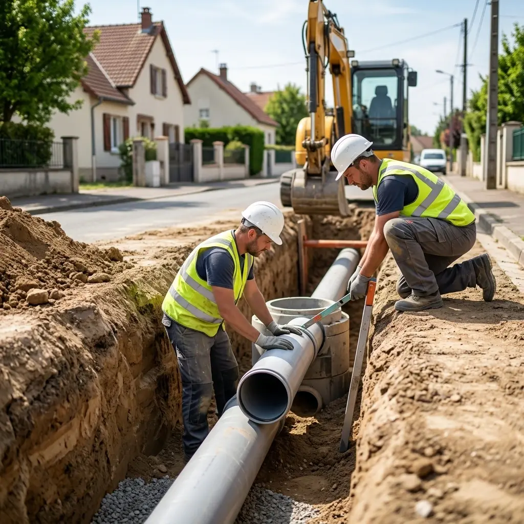 Raccordement au tout à l'égout Pécy (77970)
