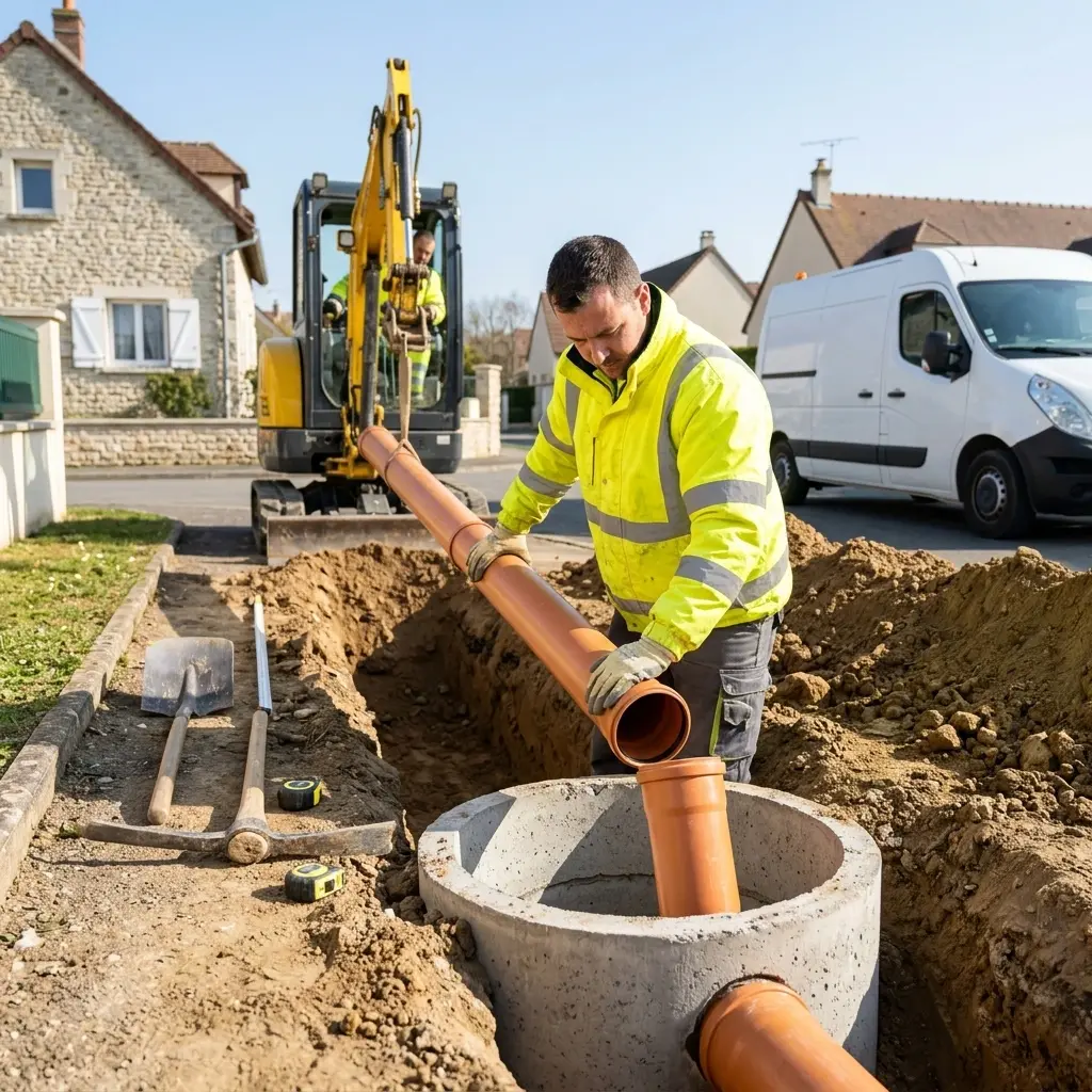 Raccordement au tout à l'égout Le Mesnil-Amelot (77990)