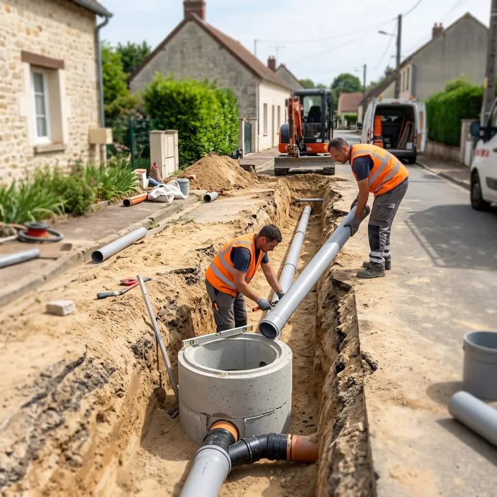 Raccordement au tout à l'égout Le Tartre-Gaudran (78113)