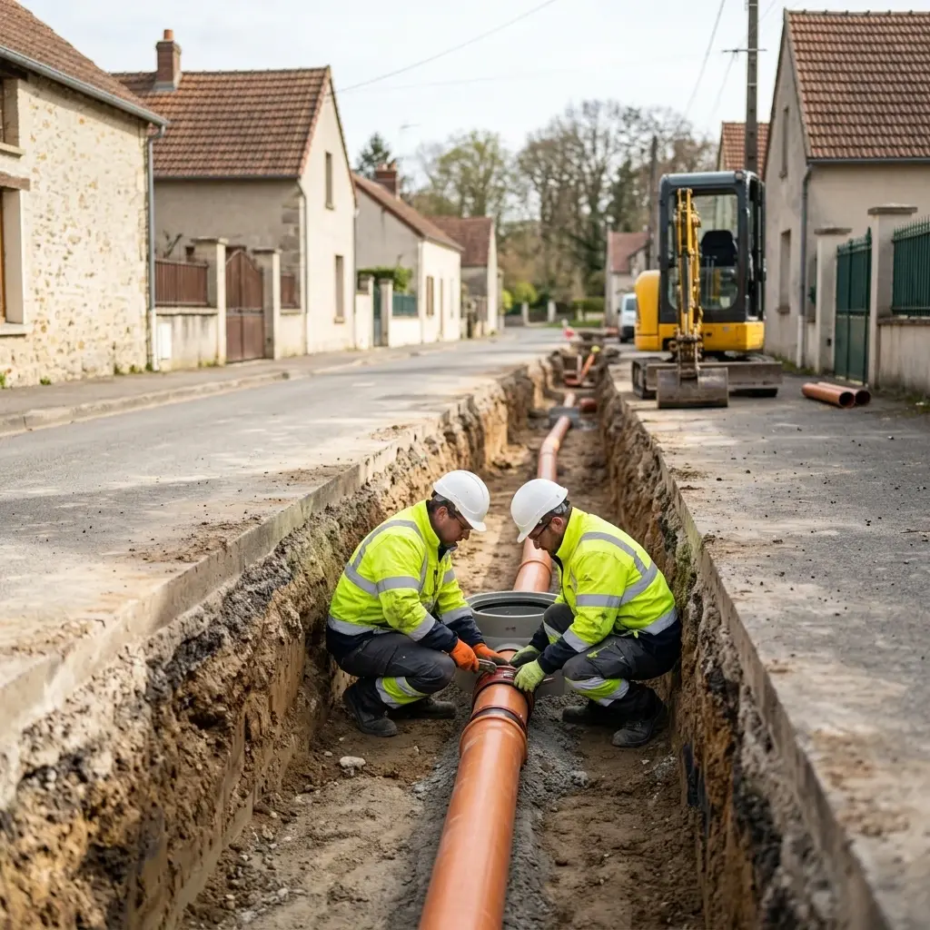 Raccordement au tout à l'égout Émancé (78125)