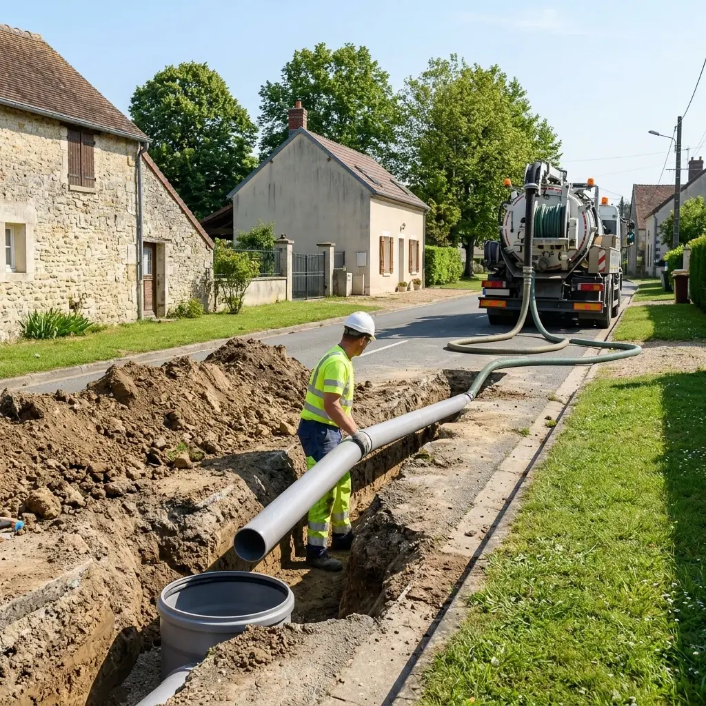 Raccordement au tout à l'égout Mittainville (78125)