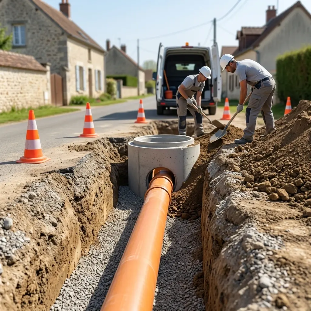 Raccordement au tout à l'égout Orcemont (78125)