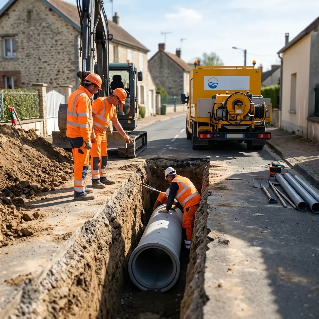 Raccordement au tout à l'égout Boinvilliers (78200)